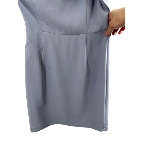 NWT Superdown Jenna One Shoulder Blue Mini Dress Size S Slit Party Cocktail - Picture 9 of 16